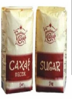 Сахар-песок белый без добавок расфасованный в потребительскую упаковку развесом 1 кг